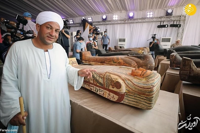 کشف ده‌ها تابوت باستانی ۲۶۰۰ ساله در مصر + تصاویر